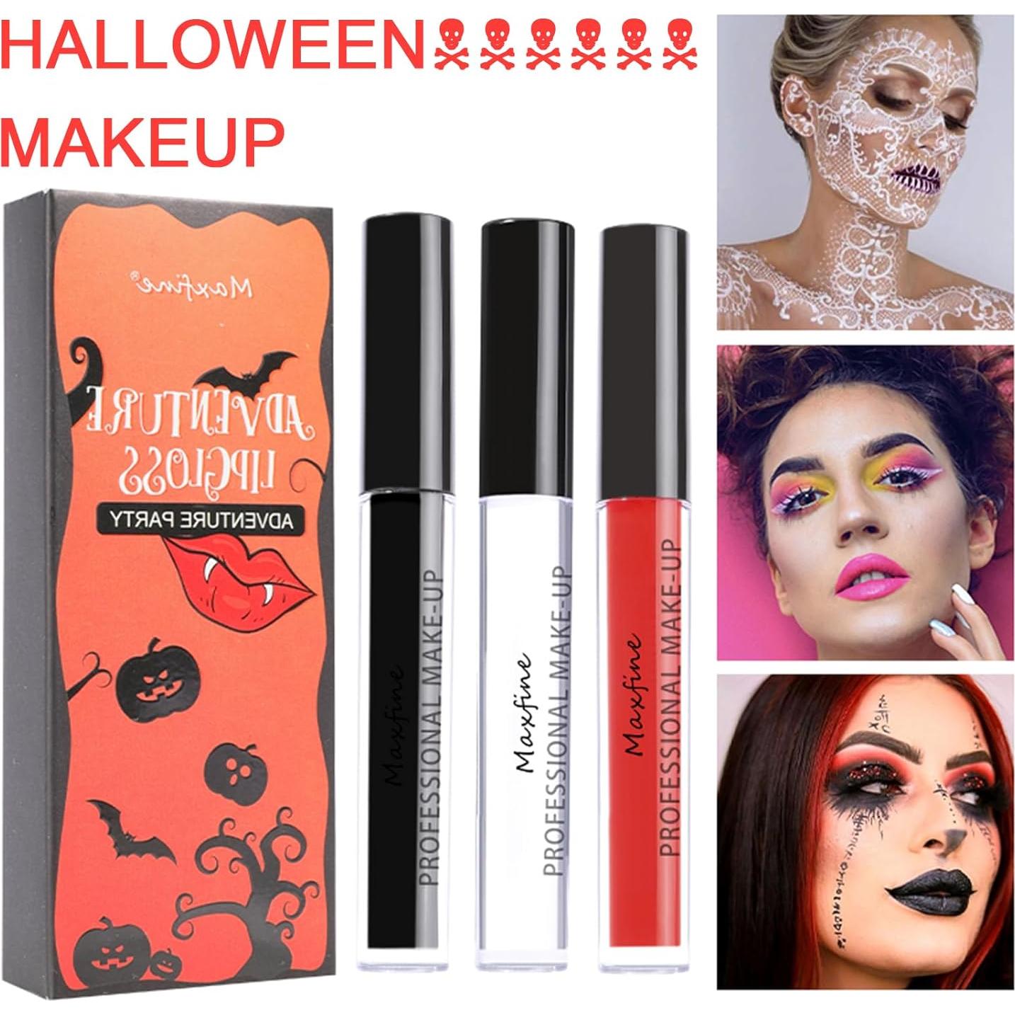 Pink Matte Liquid Lipstick Long-lasting 24h Waterproof Colored Lip Gloss,Bold Intense Vivid Color,High Pigmented Smudge Proof Non-stick Cup Lip Stain,Halloween Goth Party Body Face Painting(04# PINK)