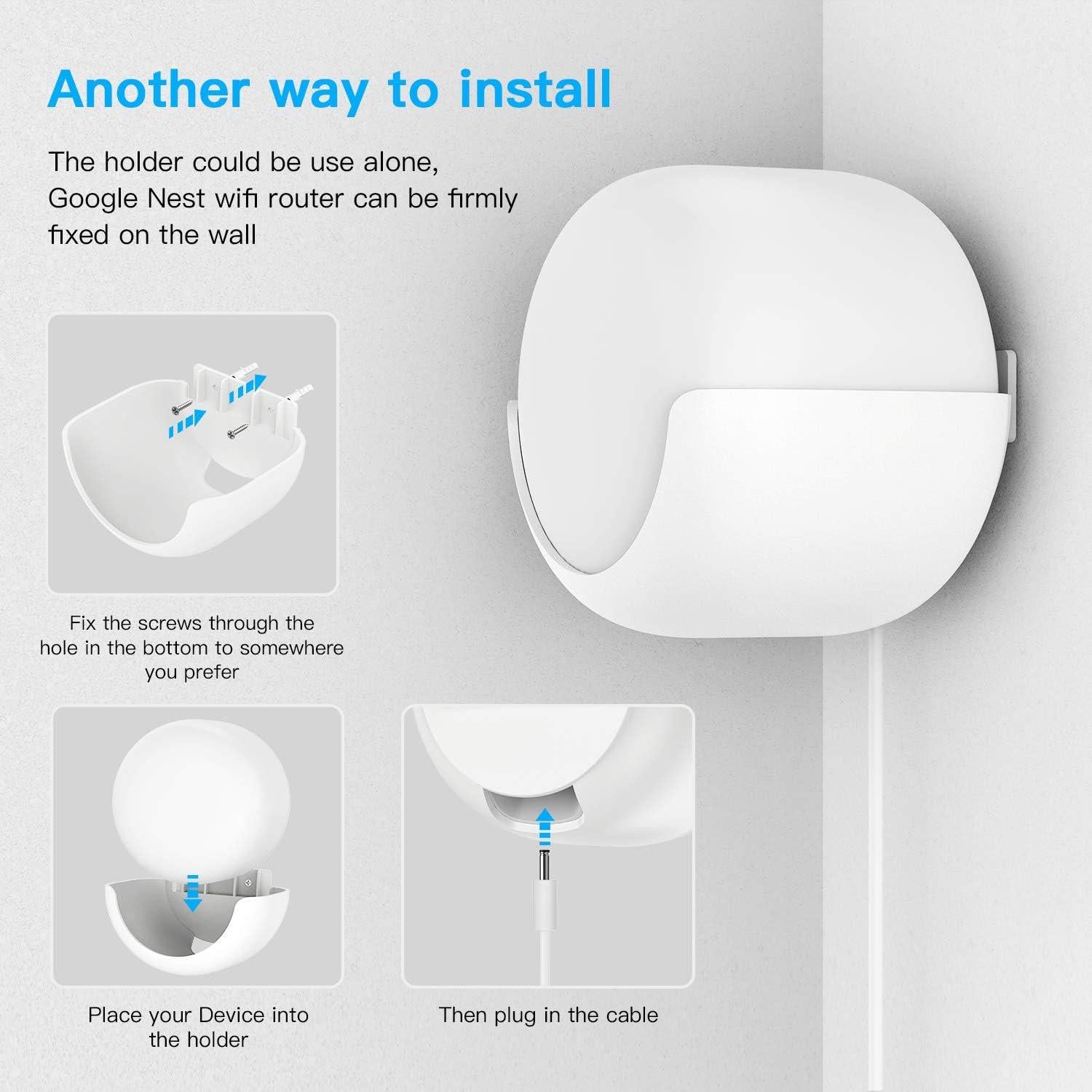 Soporte de Pared Koroao para Router Google Nest WiFi 2da Gen
