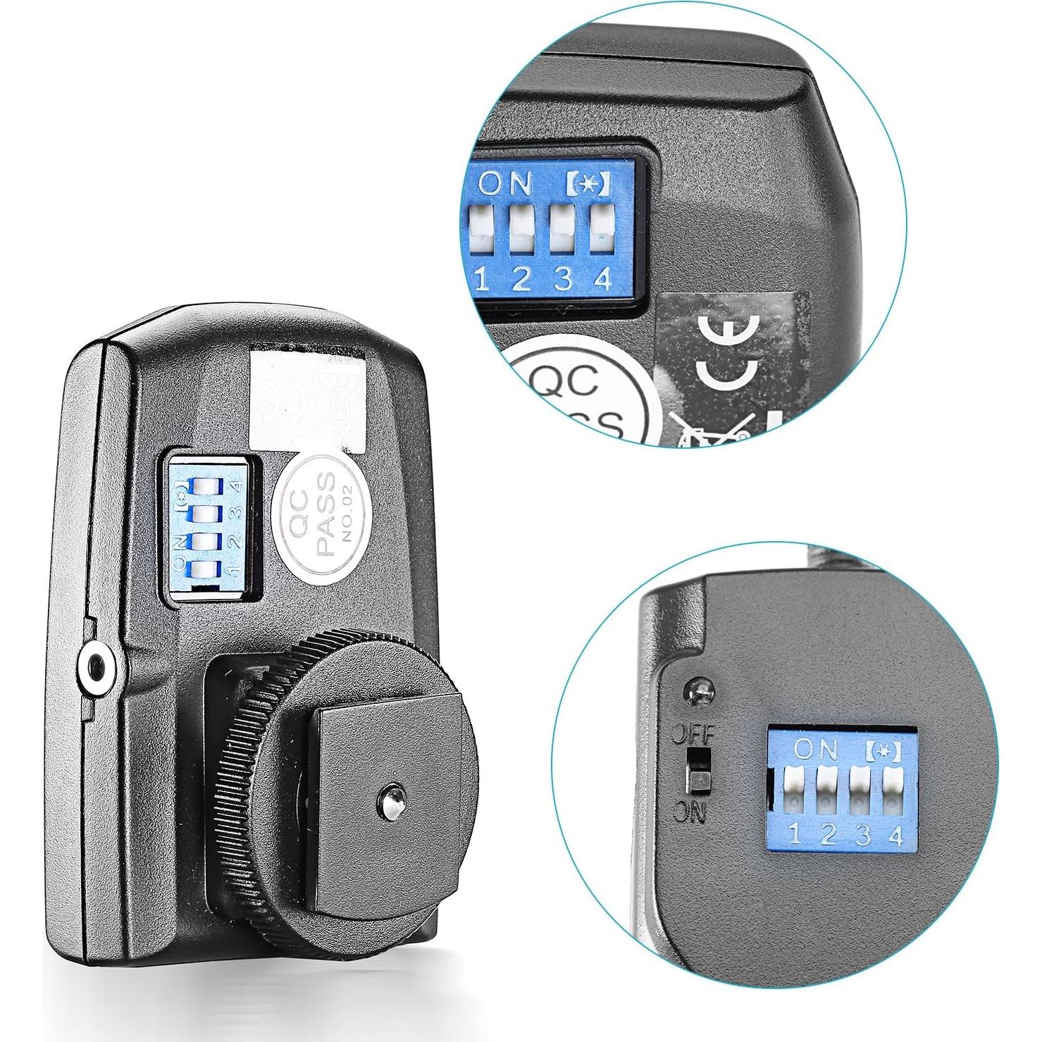 Disparador Inalámbrico Neewer RT-16 con 3 Receptores 30m