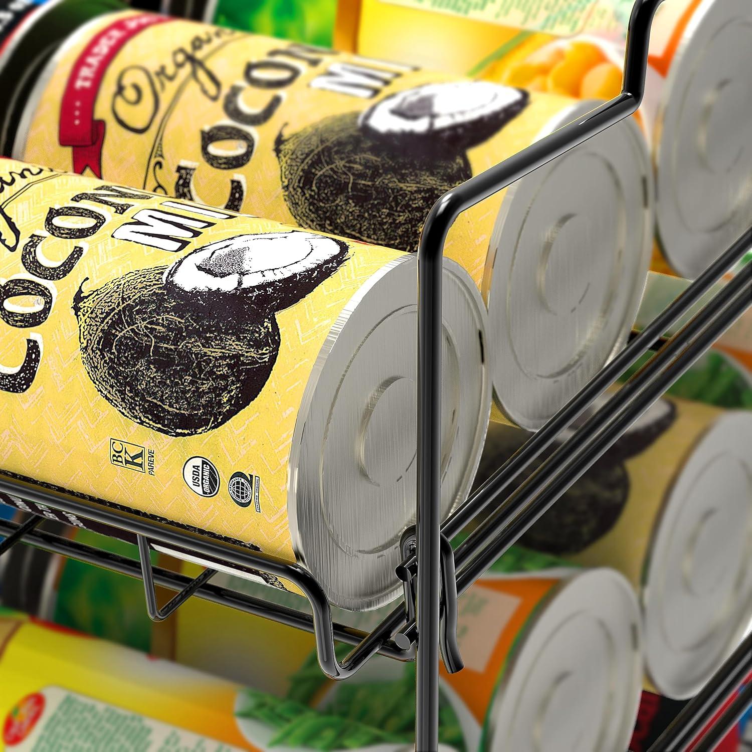 Organizador de Latas Apilable Deco Brothers 3 Niveles Negro