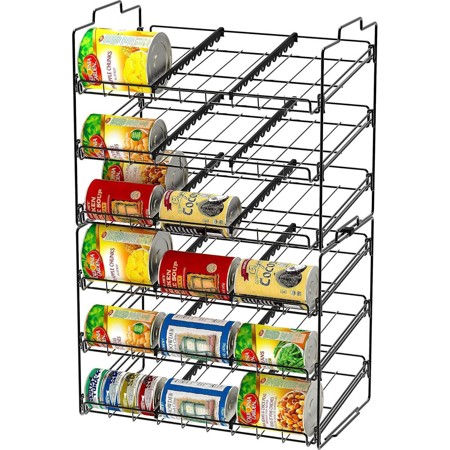 Organizador de Latas Apilable Deco Brothers 3 Niveles Negro
