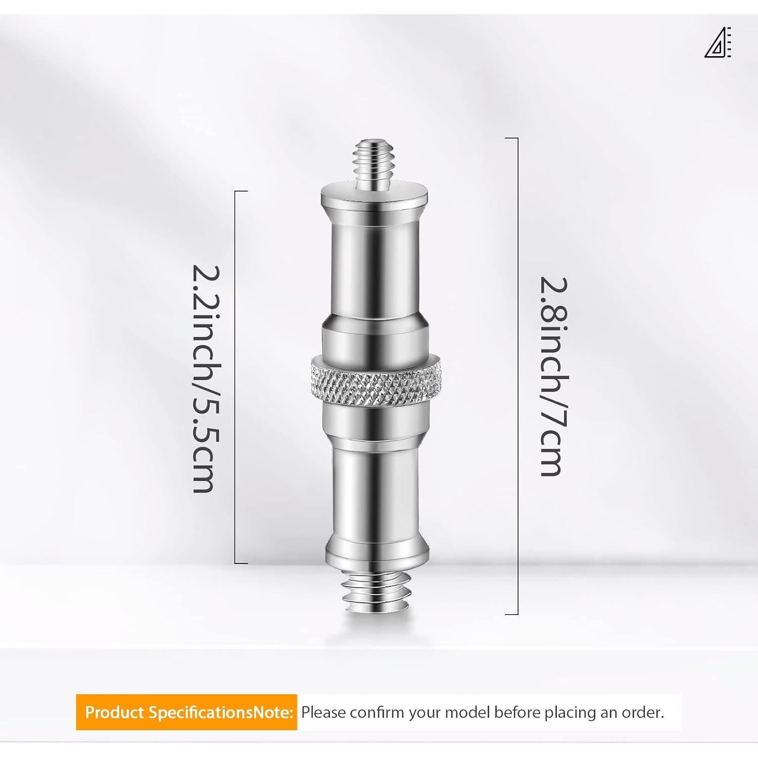 Adaptador de Tornillo Macho 1/4 a 3/8 WELLMAKING