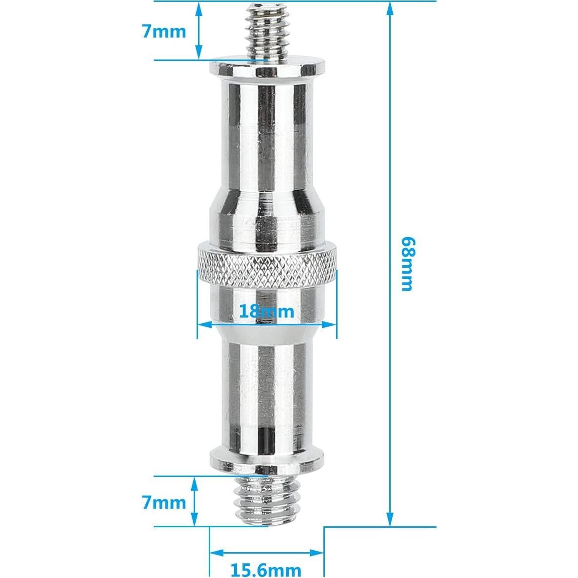Adaptador Tornillo Macho 1/4 a 3/8 CAMVATE - 4 Piezas