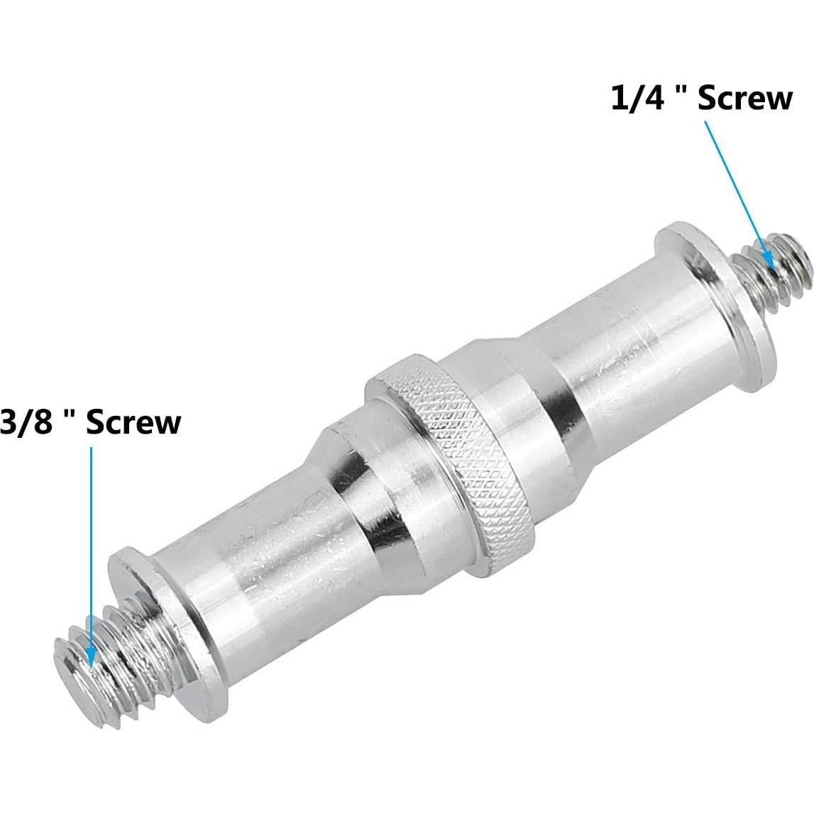 Adaptador Tornillo Macho 1/4 a 3/8 CAMVATE - 4 Piezas