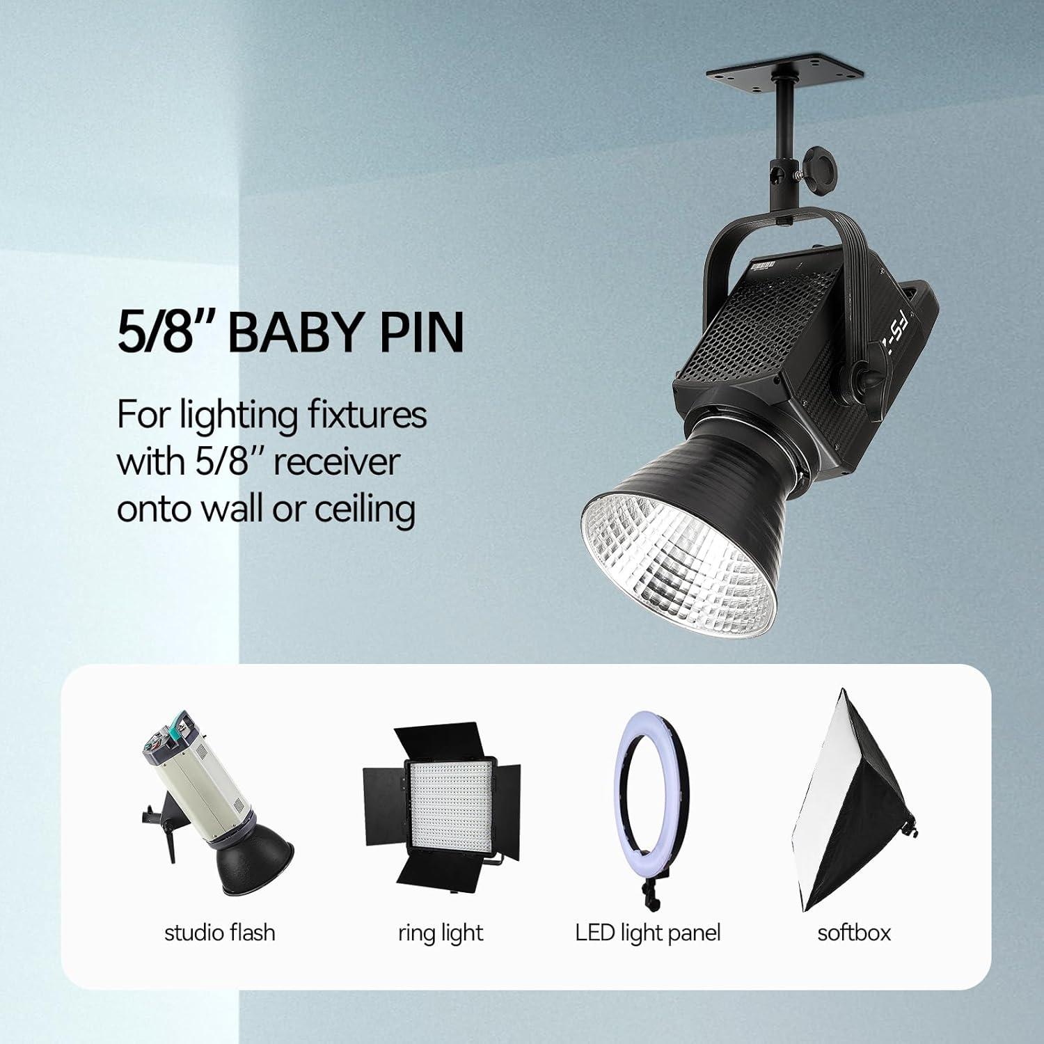 Placa de Pared PHOCUS con Pin de Bebé 11.43 cm para Montaje