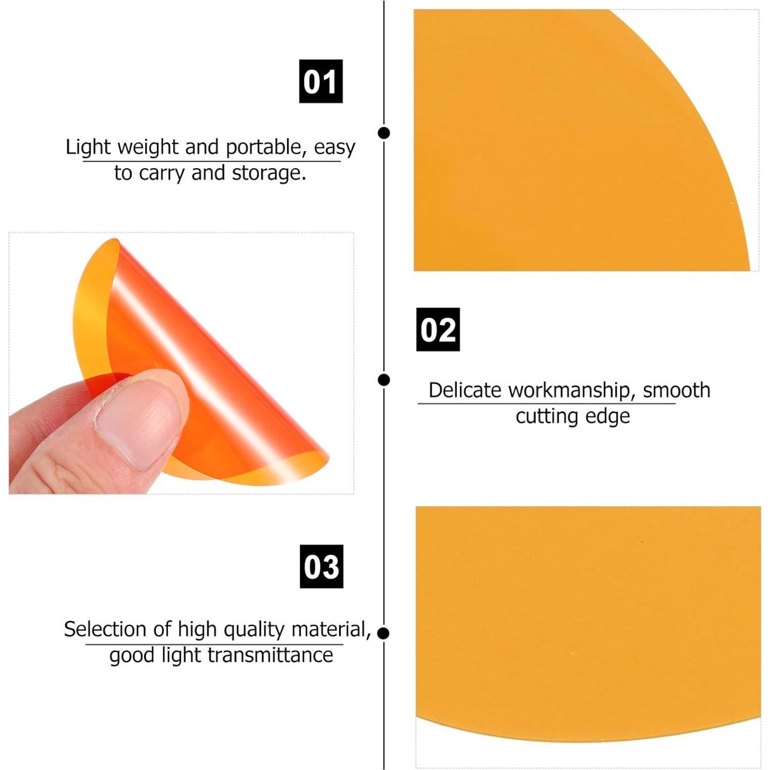 Filtros de Color Transparentes SOLUSTRE 10pcs 66mm para Fotografía