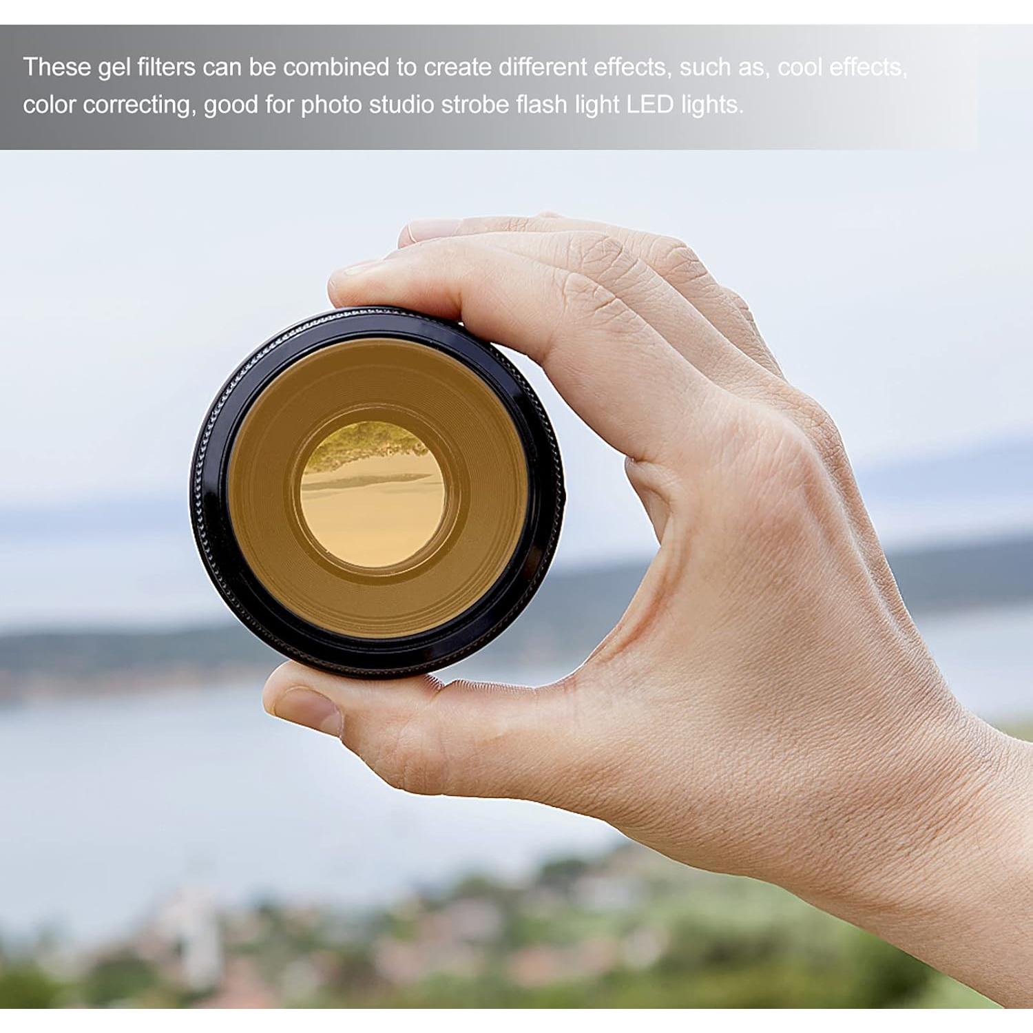 Filtros de Color Transparentes SOLUSTRE 10pcs 66mm para Fotografía