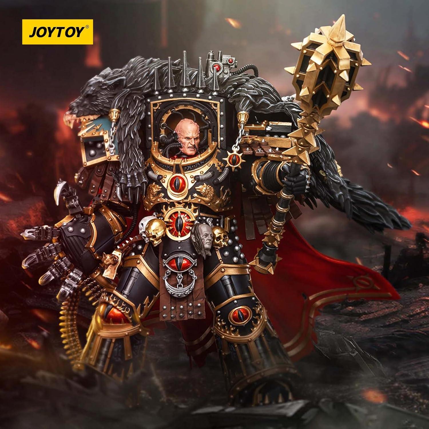 Figura de Acción JOYTOY Warhammer 40k Horus 1/18 Detalles Avanzados