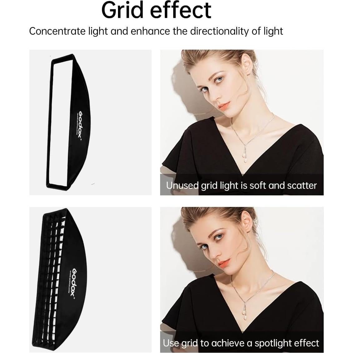 Softbox Godox FW22x90CM con Montura Bowens y Rejilla