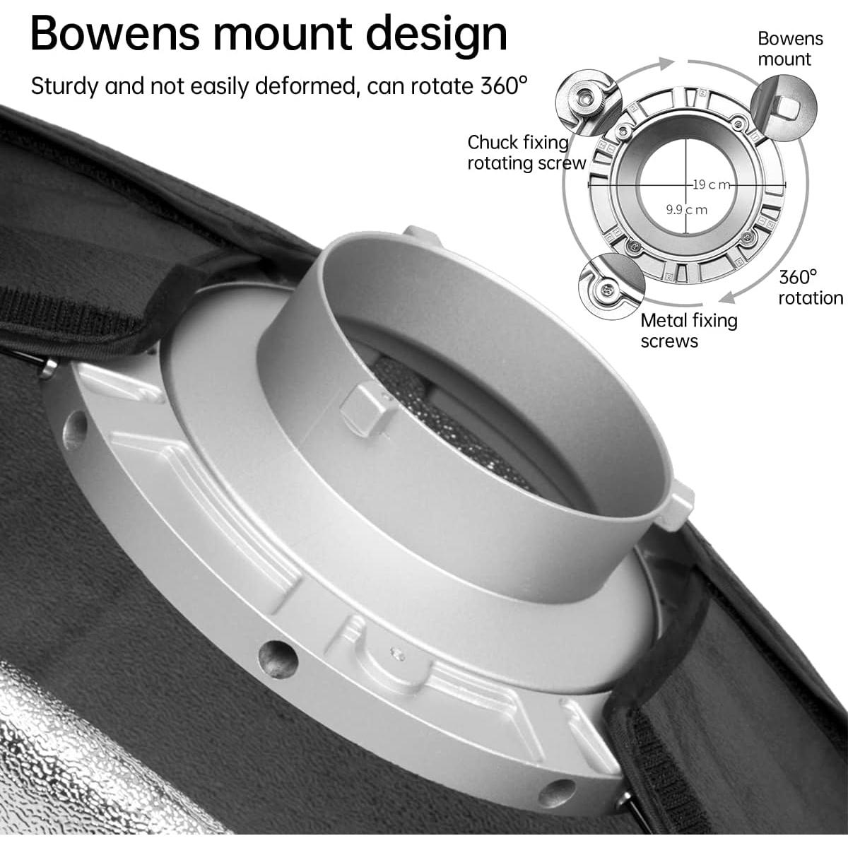 Softbox Godox FW22x90CM con Montura Bowens y Rejilla