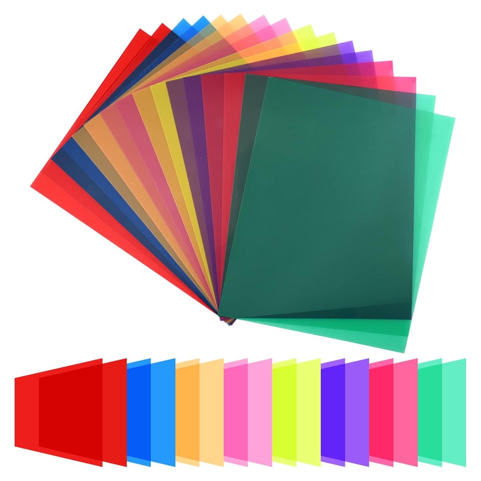 16 Filtros de Gel de Color BokingOne 27.9x21.8 cm 8 Colores