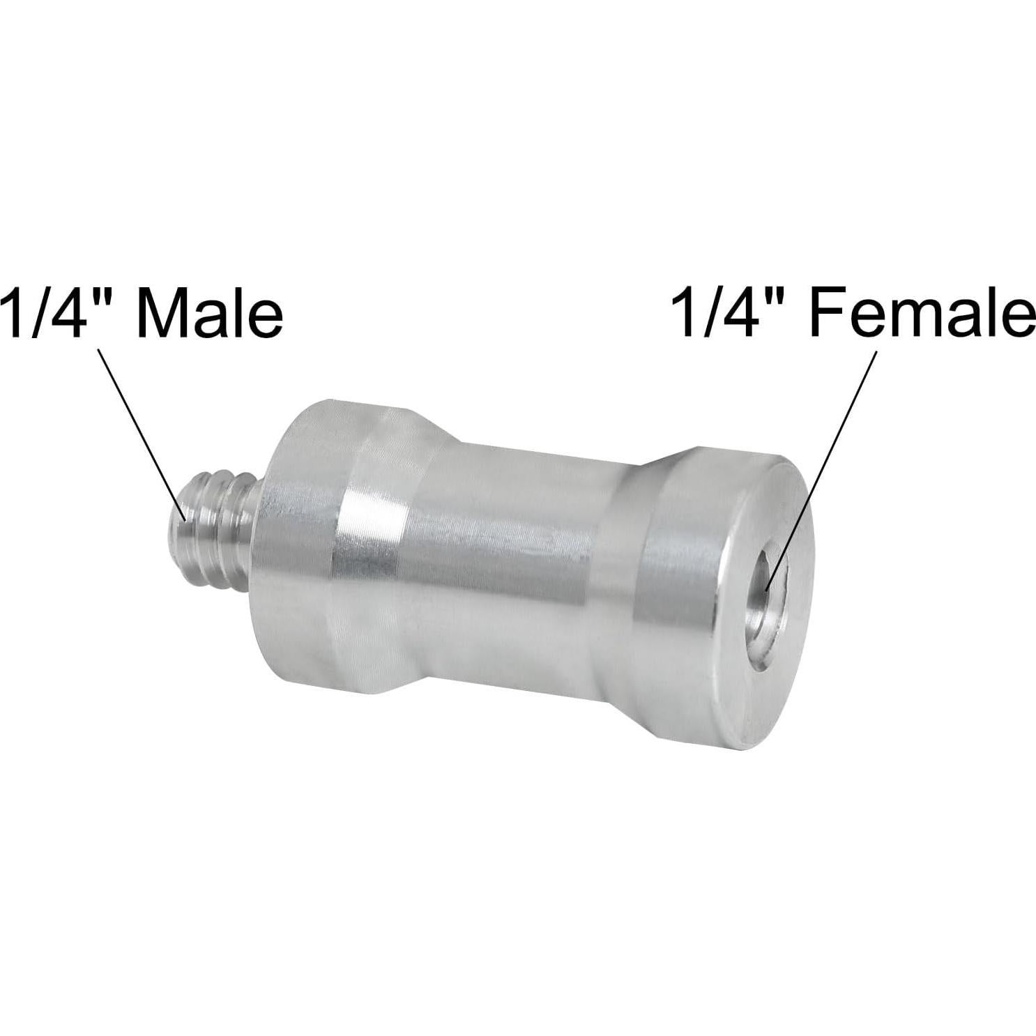 Adaptador Hotshoe Coldshoe LUORNG 2PCS 1/4" F a M Aluminio