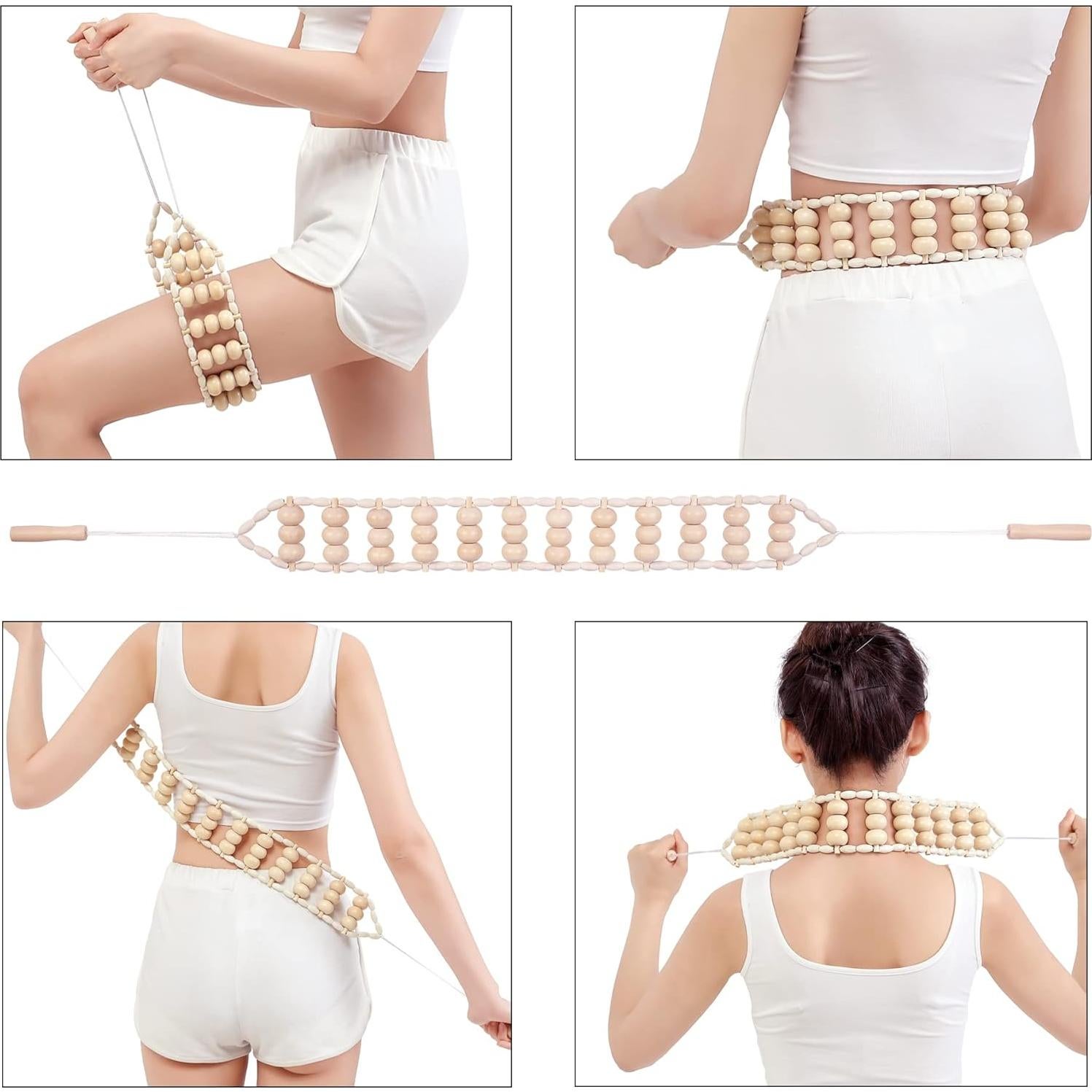 Kit de Masaje de Madera 5 en 1 Xokocli para Drenaje Linfático