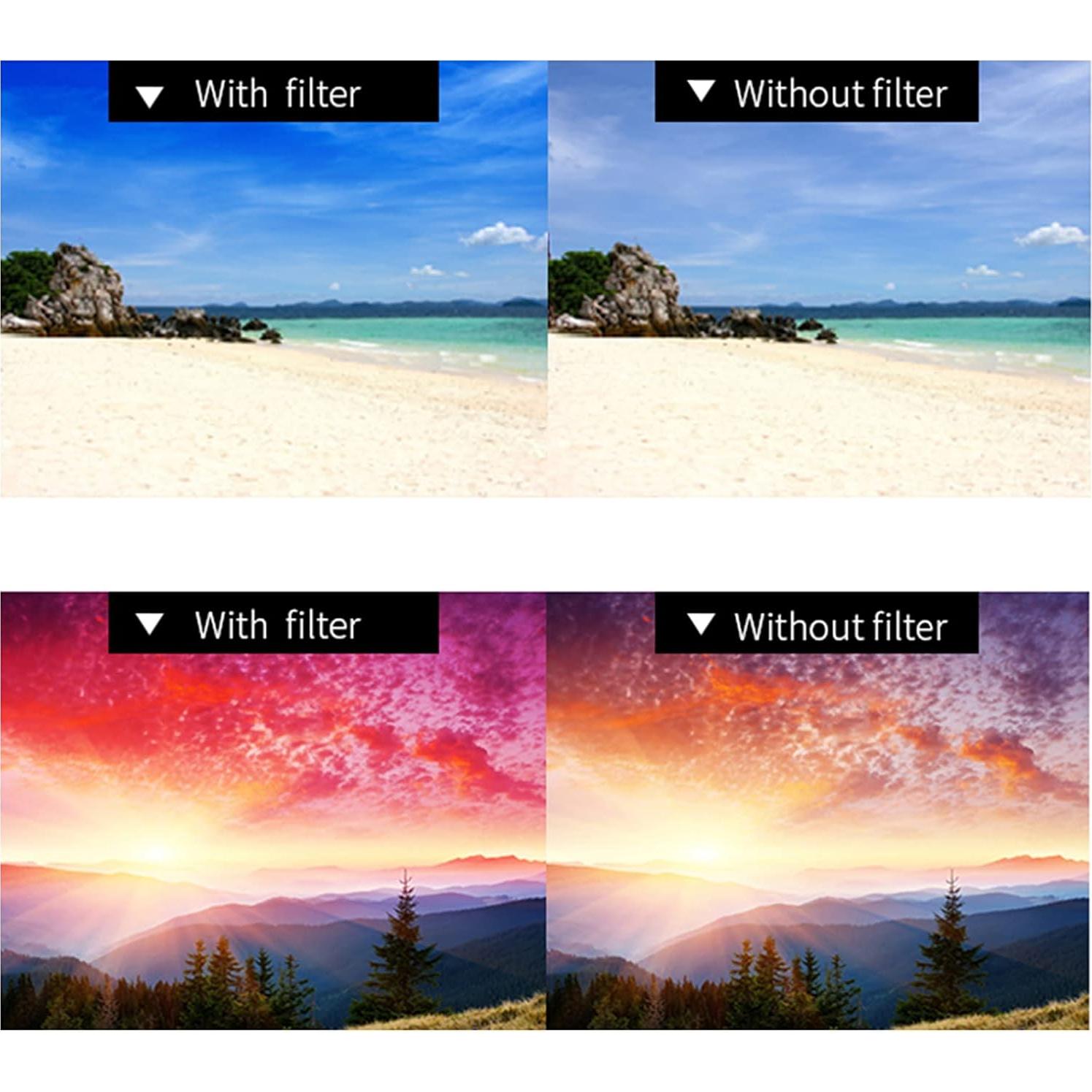 10 Filtros de Gel Colorido para Flash Fotográfico SOLUSTRE 66mm