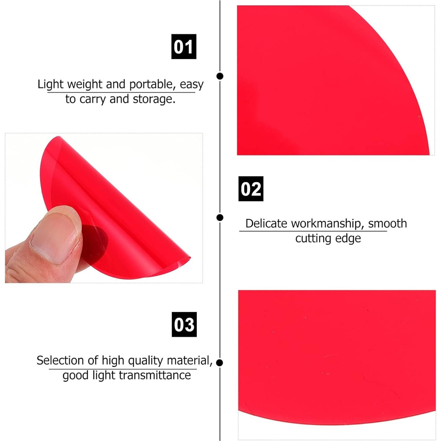 10 Filtros de Gel Colorido para Flash Fotográfico SOLUSTRE 66mm