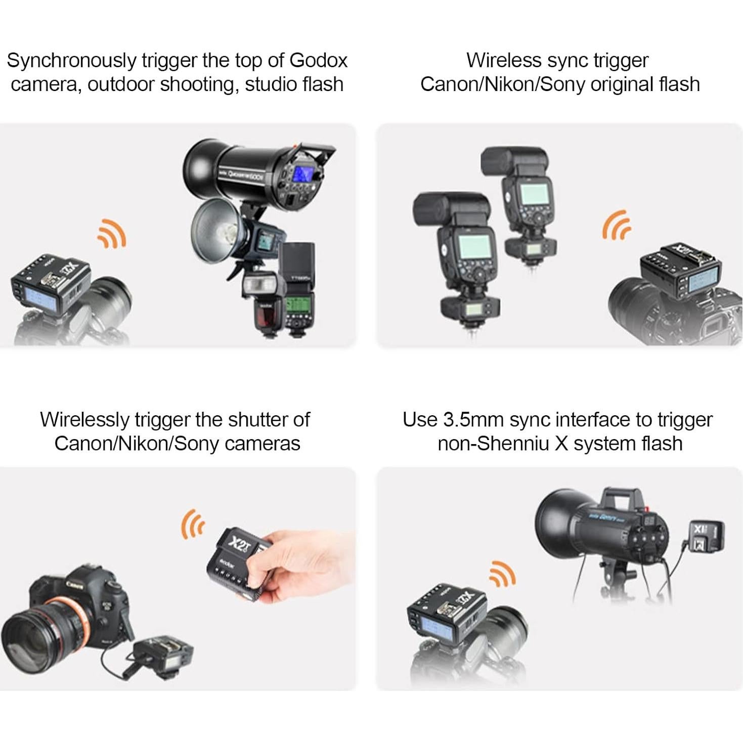 Godox X2T-N Disparador Inalámbrico TTL para Nikon - 2.4G