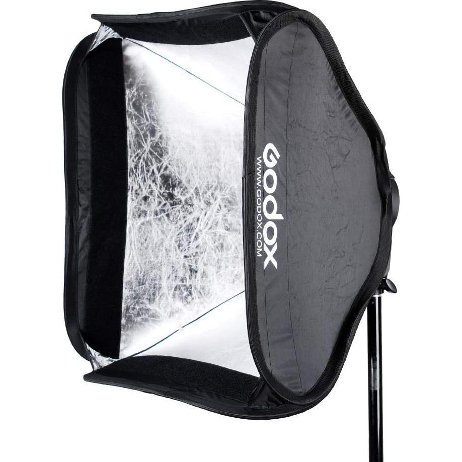 Softbox Plegable Godox 60x60cm con Soporte S2 para Speedlite