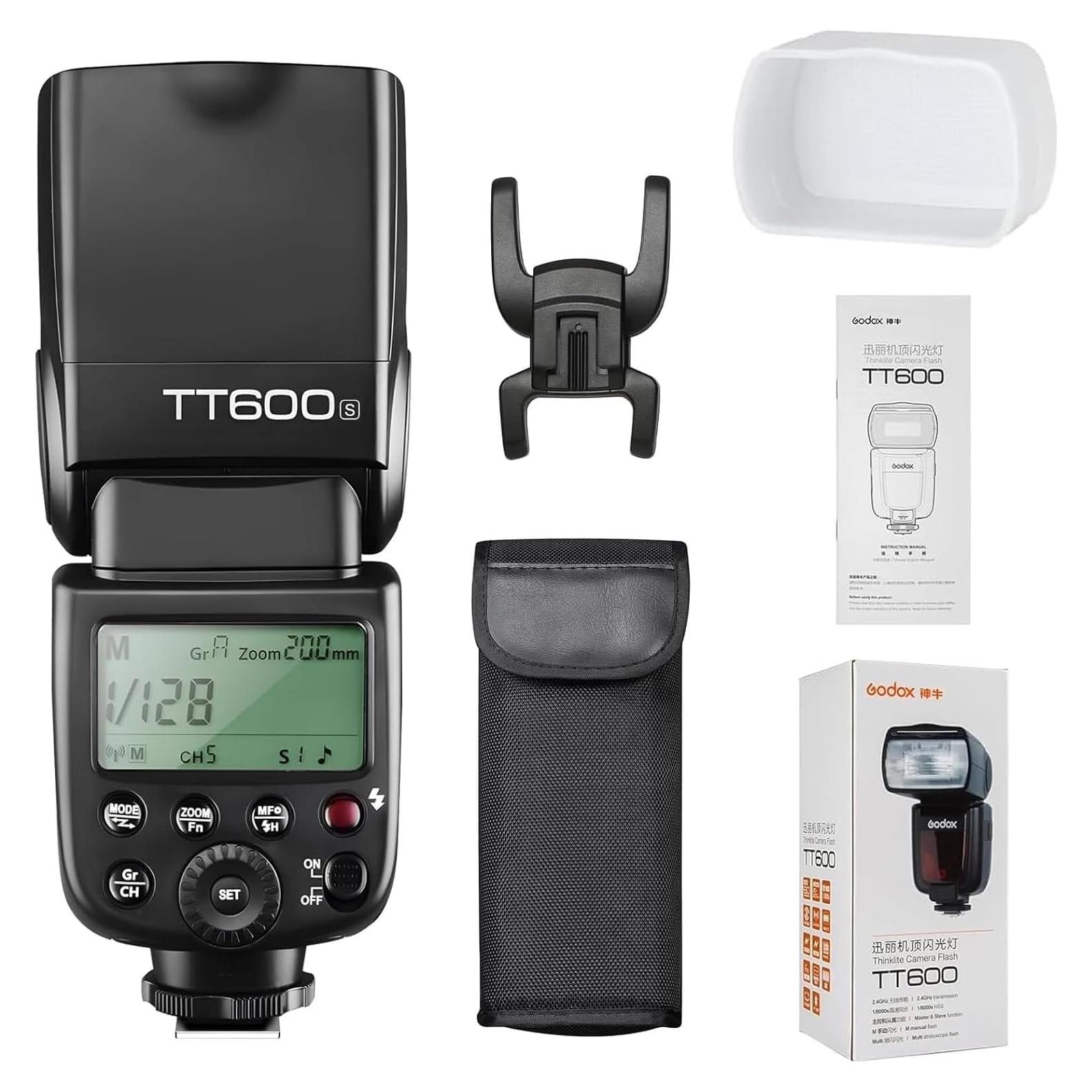 Flash Inalámbrico Godox TT600S para Cámara Sony GN60