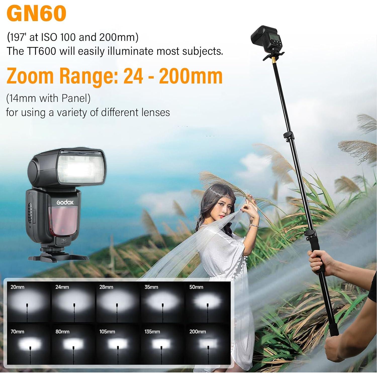 Flash Inalámbrico Godox TT600S para Cámara Sony GN60