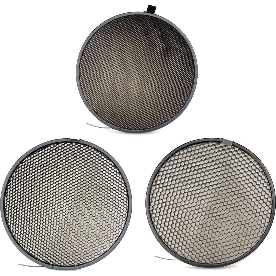 Reflector Estándar Fotoconic 18cm Bowens con Rejillas y Difusor