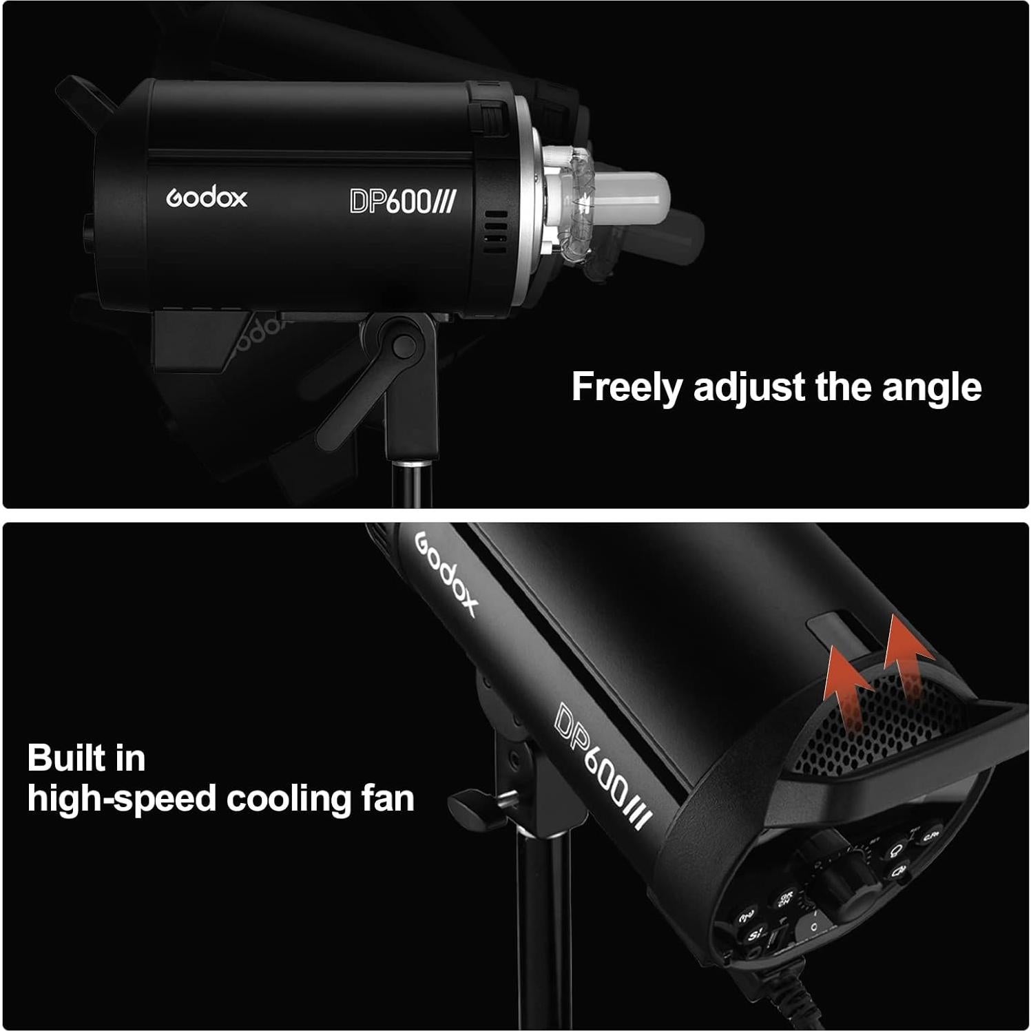 Flash Estudio Godox DP600III 600Ws GN80 Inalámbrico 5600K