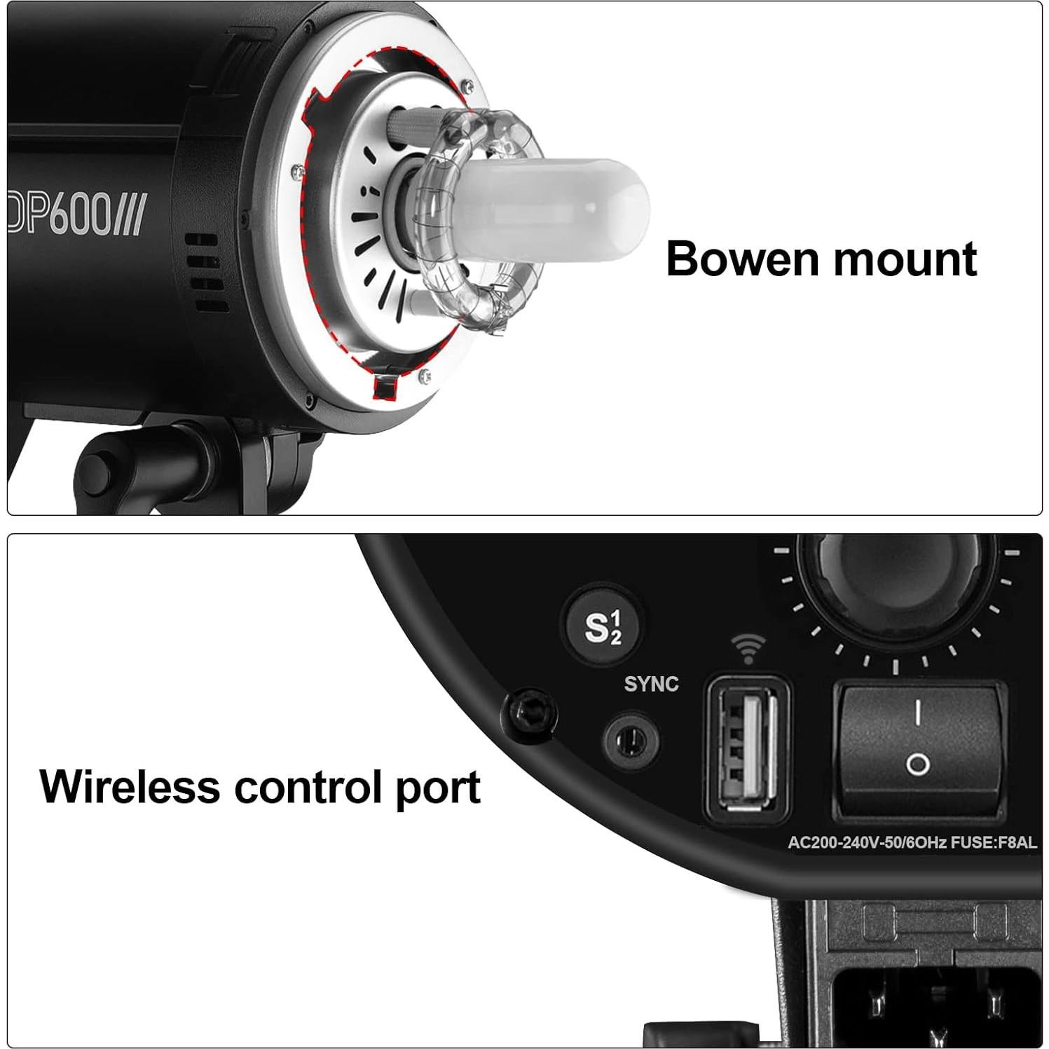 Flash Estudio Godox DP600III 600Ws GN80 Inalámbrico 5600K