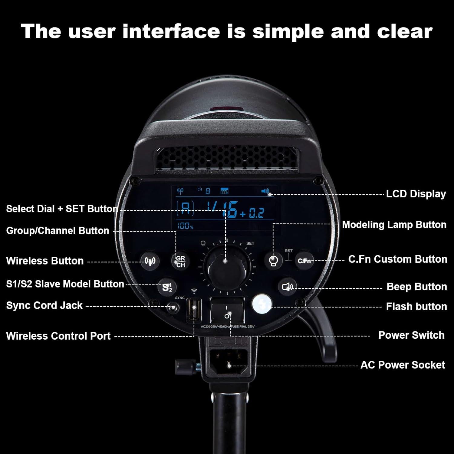 Flash Estudio Godox DP600III 600Ws GN80 Inalámbrico 5600K