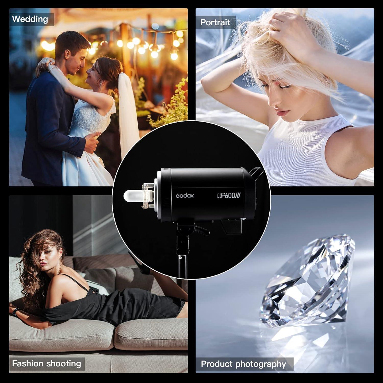 Flash Estudio Godox DP600III 600Ws GN80 Inalámbrico 5600K