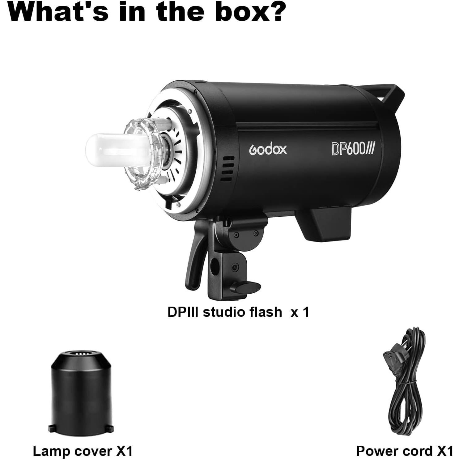 Flash Estudio Godox DP600III 600Ws GN80 Inalámbrico 5600K