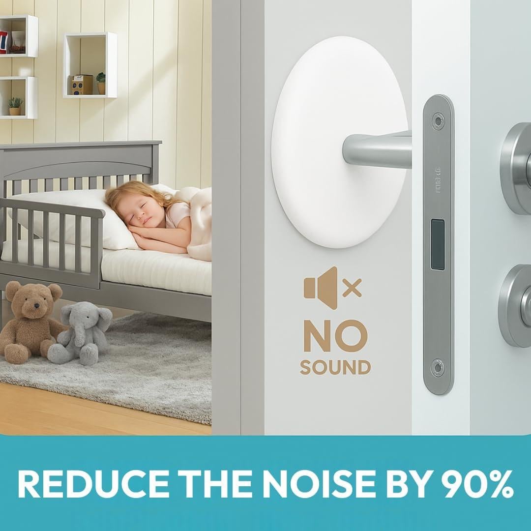 Tope de Puerta XXL Autoadhesivo Hogar Más Fuerte - 2 Piezas