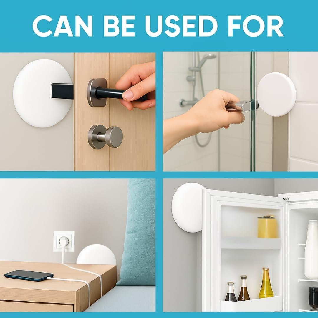 Tope de Puerta XXL Autoadhesivo Hogar Más Fuerte - 2 Piezas