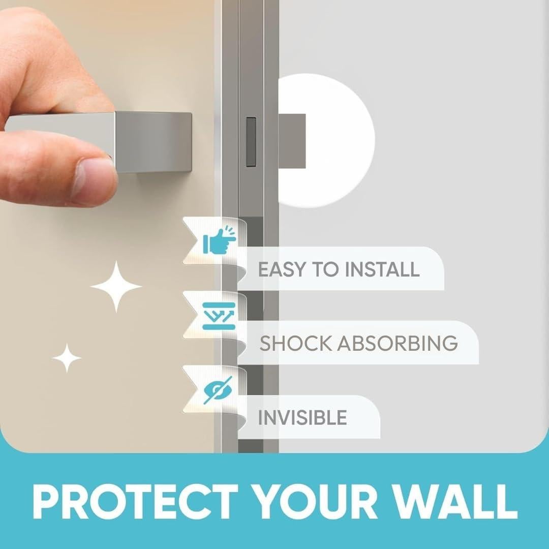 Tope de Puerta XXL Autoadhesivo Hogar Más Fuerte - 2 Piezas