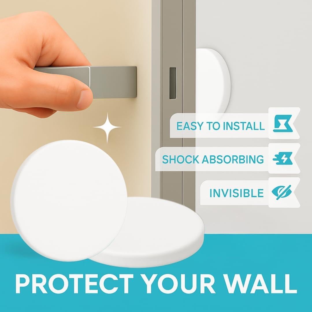 Tope de Puerta XXL Autoadhesivo Hogar Más Fuerte - 2 Piezas