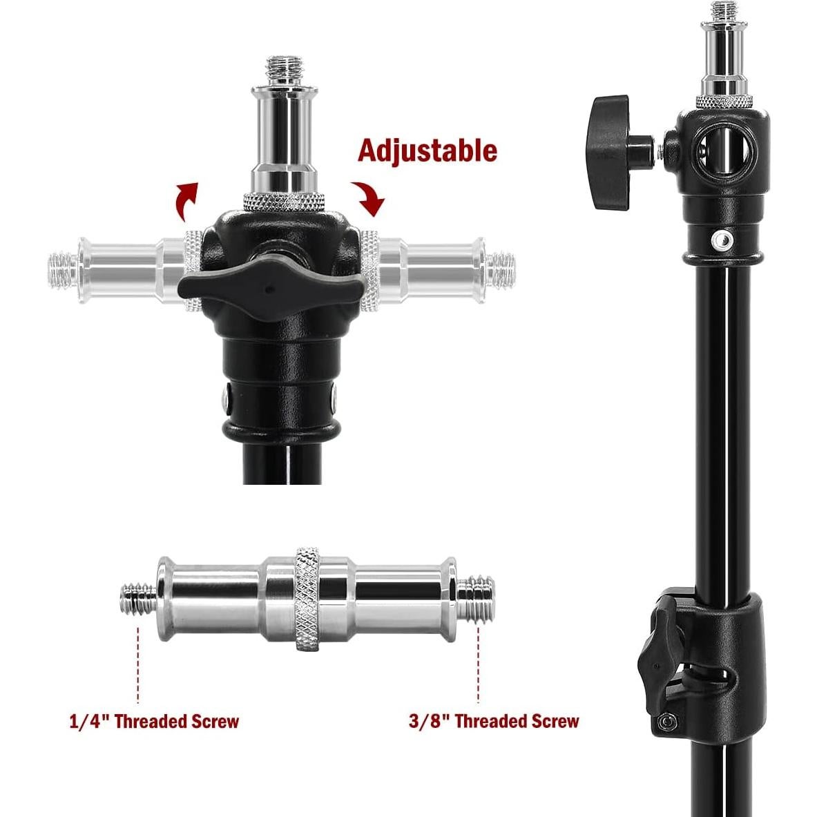 Soporte de Cámara Thinvik para Estudio Fotográfico - Montaje Pared Techo Ajustable 35-55 cm