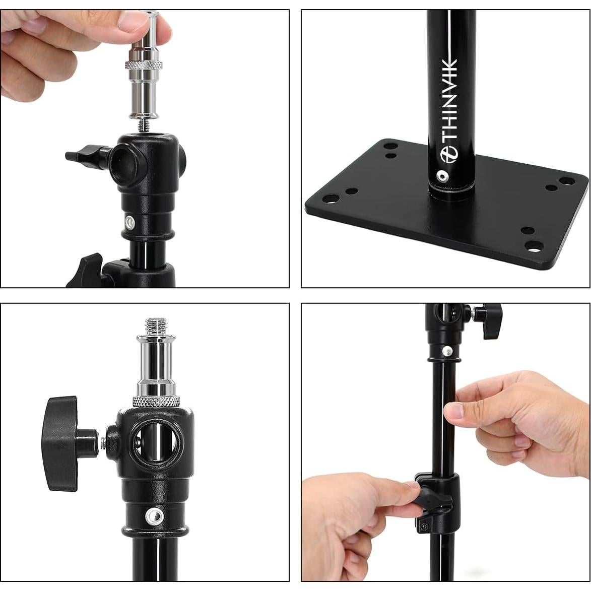 Soporte de Cámara Thinvik para Estudio Fotográfico - Montaje Pared Techo Ajustable 35-55 cm