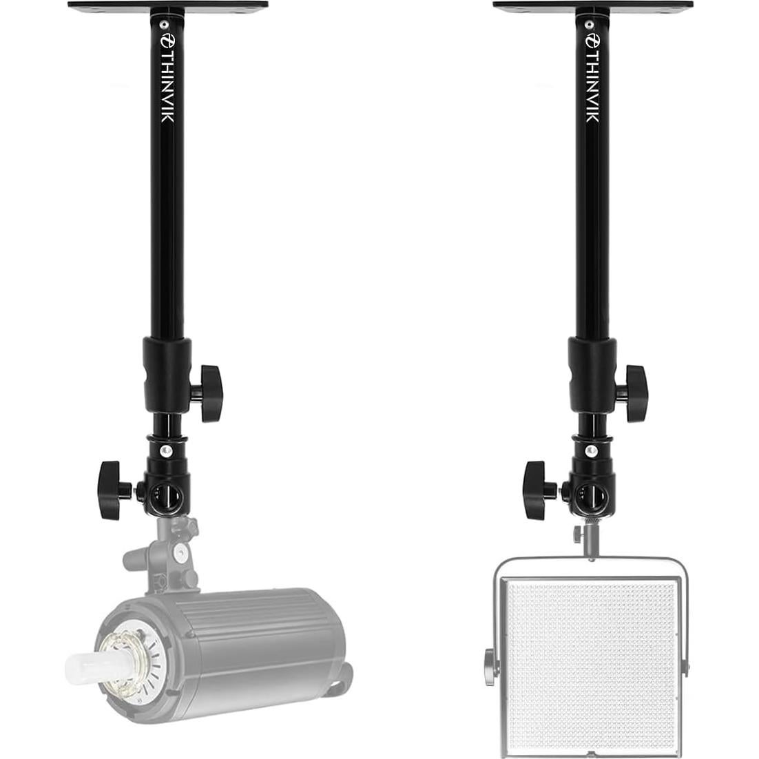 Soporte de Cámara Thinvik para Estudio Fotográfico - Montaje Pared Techo Ajustable 35-55 cm