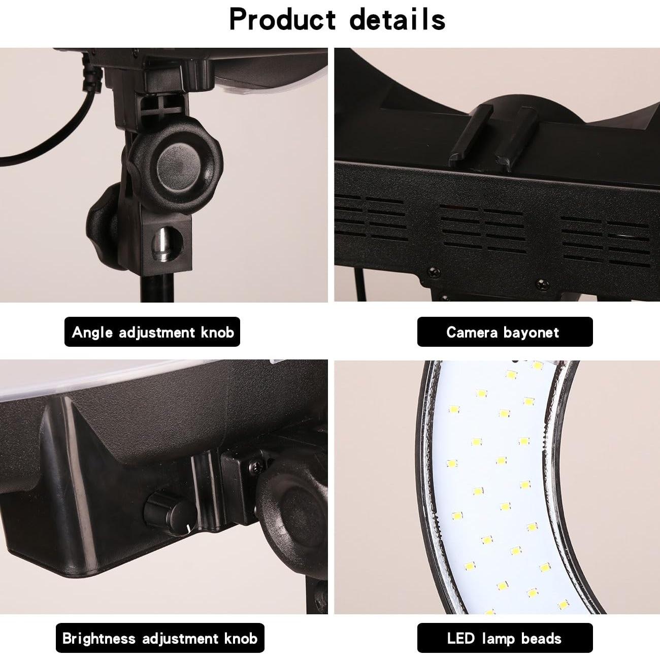 Anillo de Luz LED 18" 65W GSKAIWEN con Soporte y Bolsa