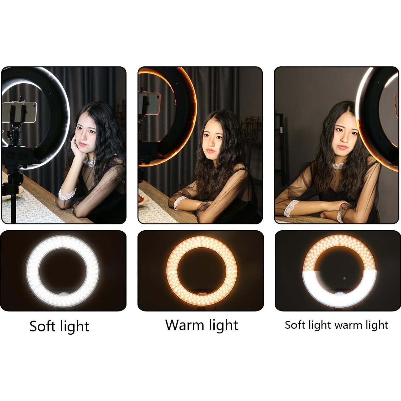 Anillo de Luz LED 18" 65W GSKAIWEN con Soporte y Bolsa