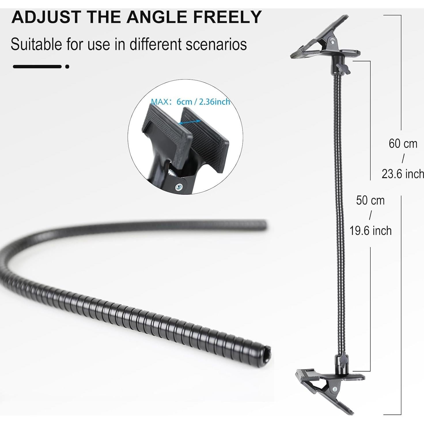 Soporte de Luz Fotográfica TRUMAGINE C5055A con Clip Ajustable