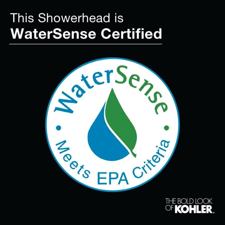 Cabezal de Ducha Kohler Awaken 2-en-1 Negro Mate 1.75 GPM