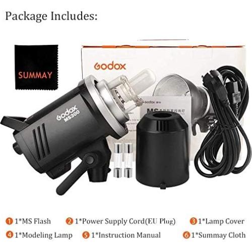 GODOX MS300 Monolight Flash Estudio 300WS 150W Lámpara