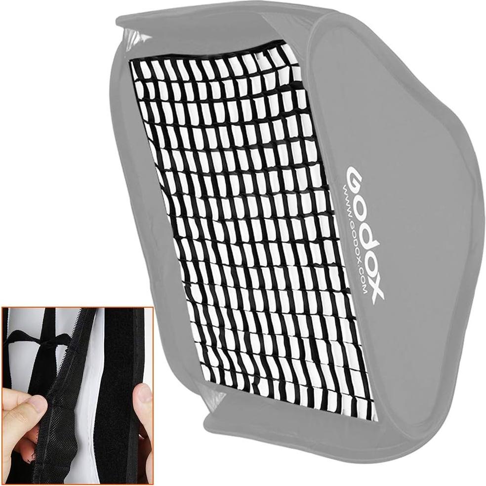 Rejilla Soft Grid GODOX 80x80cm para Softbox de Estudio