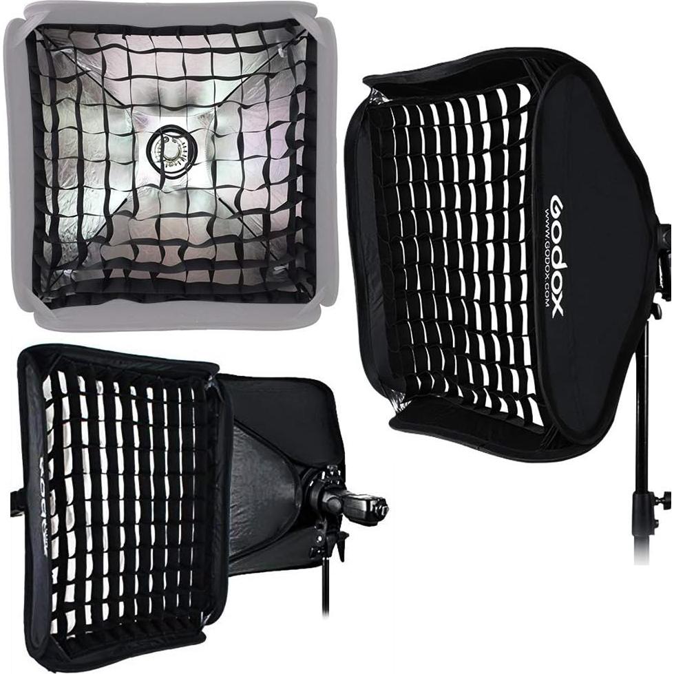 Rejilla Soft Grid GODOX 80x80cm para Softbox de Estudio