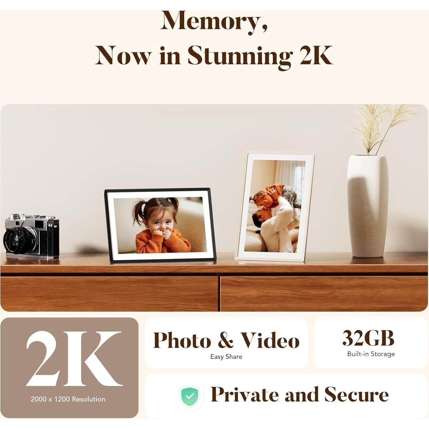 Marco Digital WiFi Lexar 11" 2K Pantalla Táctil Antirreflejo