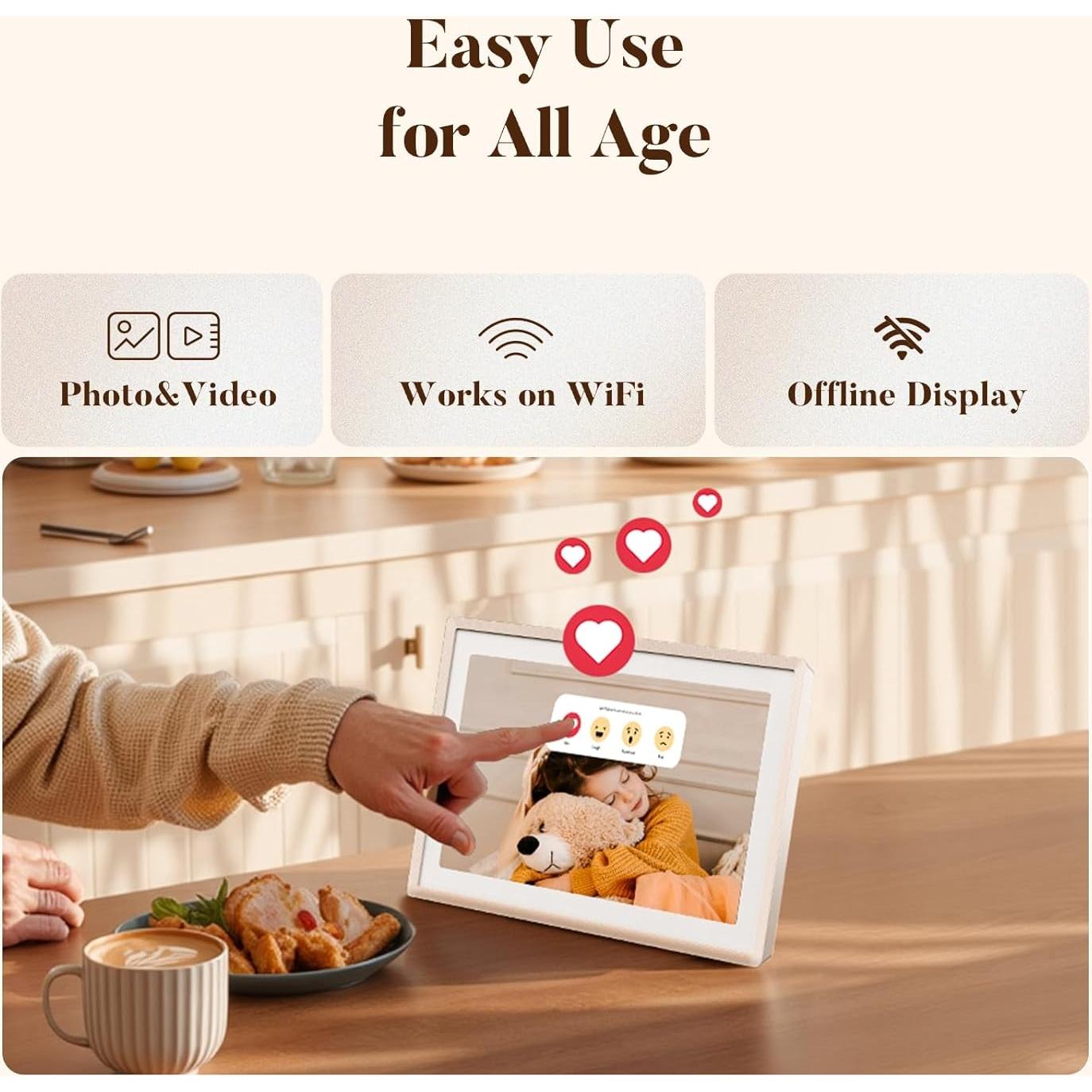 Marco Digital WiFi Lexar 11" 2K Pantalla Táctil Antirreflejo