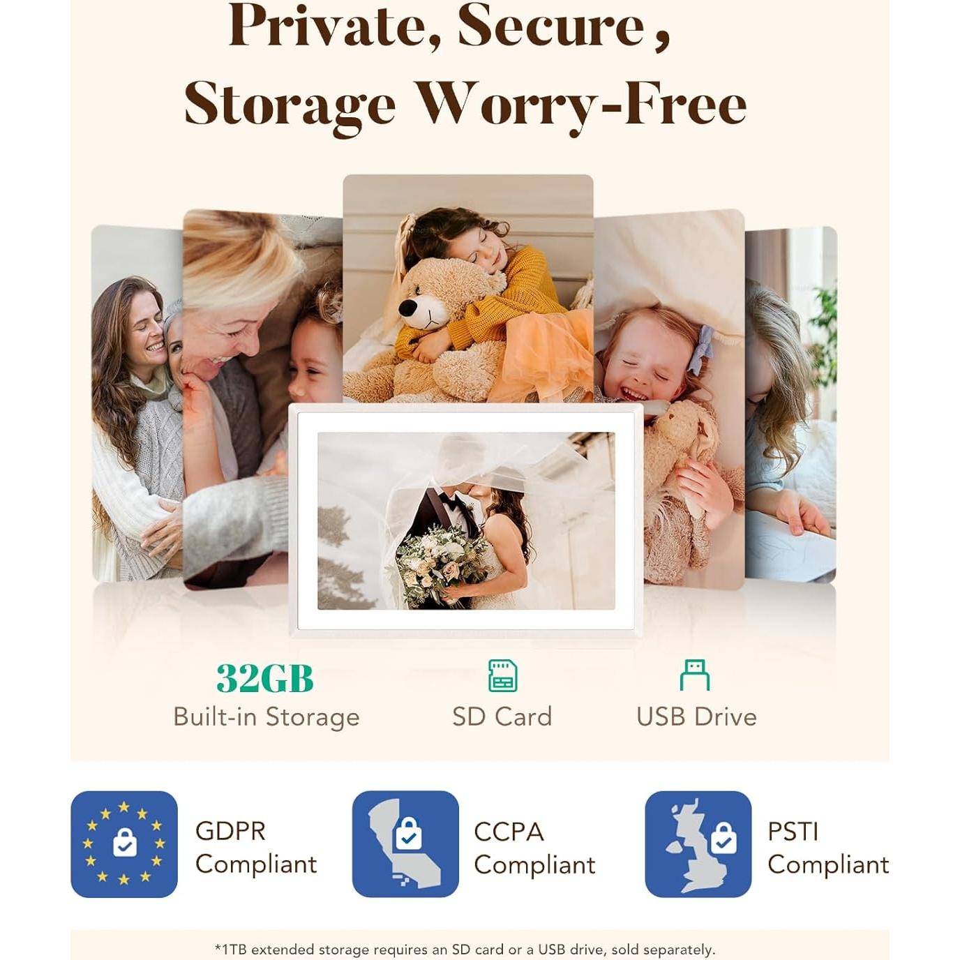 Marco Digital WiFi Lexar 11" 2K Pantalla Táctil Antirreflejo