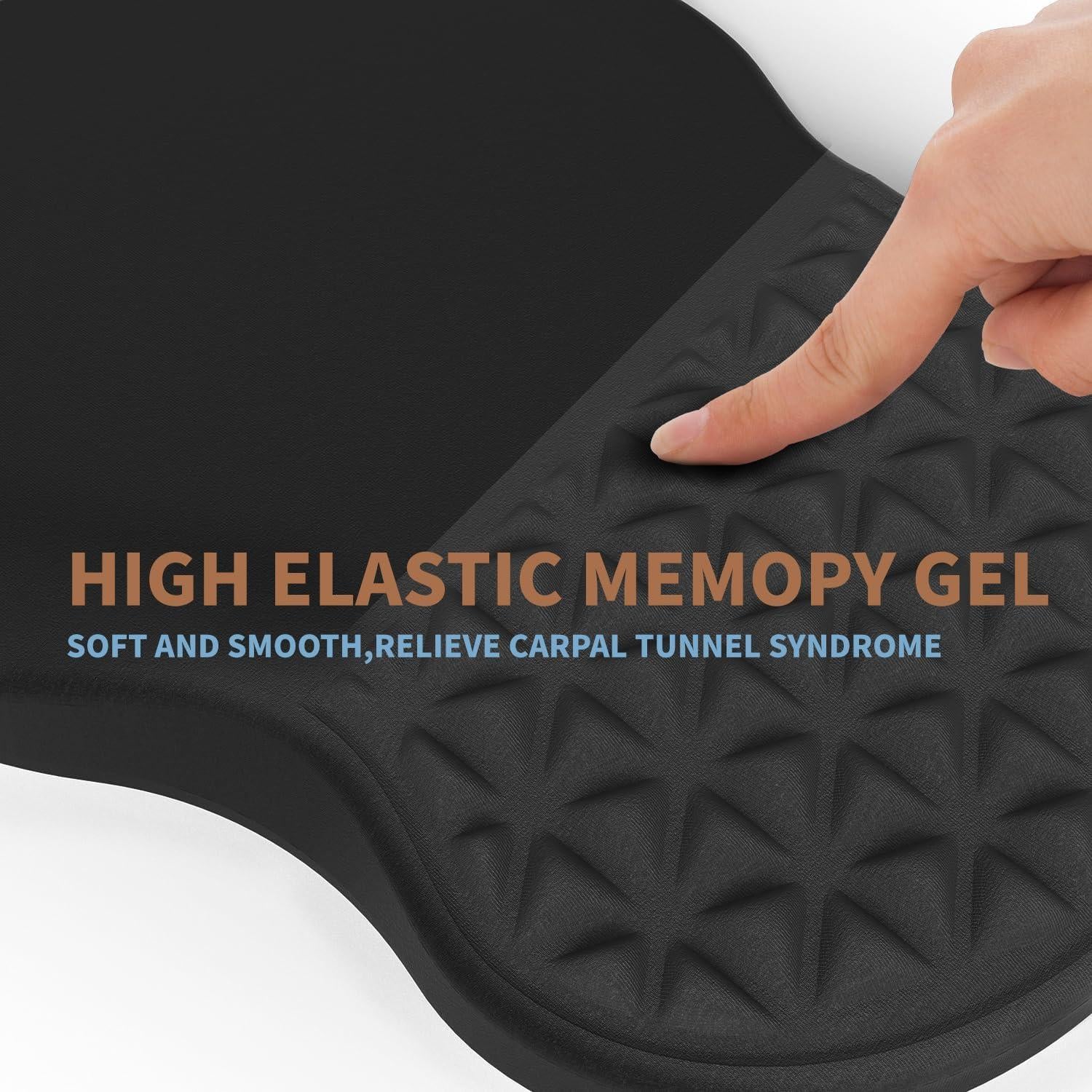 Alfombrilla de Ratón Ergonómica PYEDCA con Soporte para Muñeca