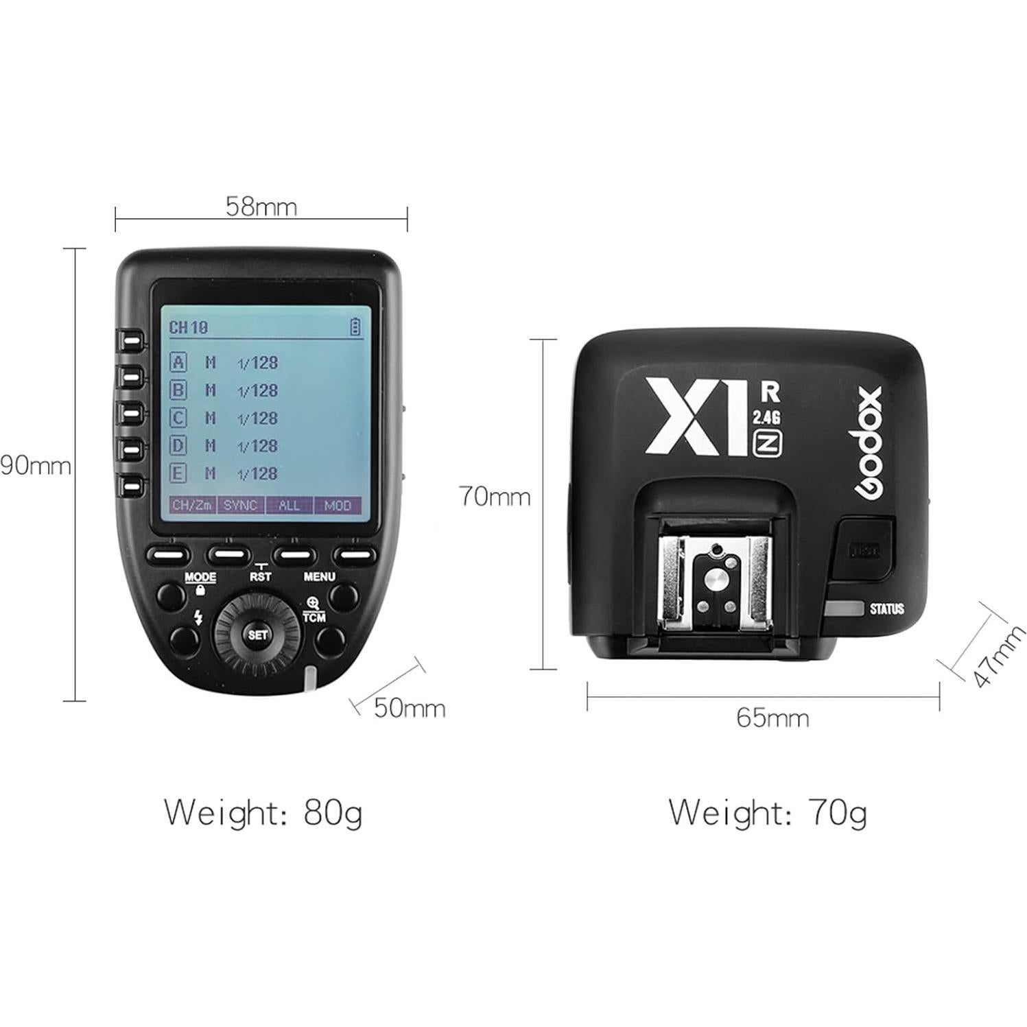 Disparador Inalámbrico Godox Xpro N TTL para Nikon 1/8000s HSS