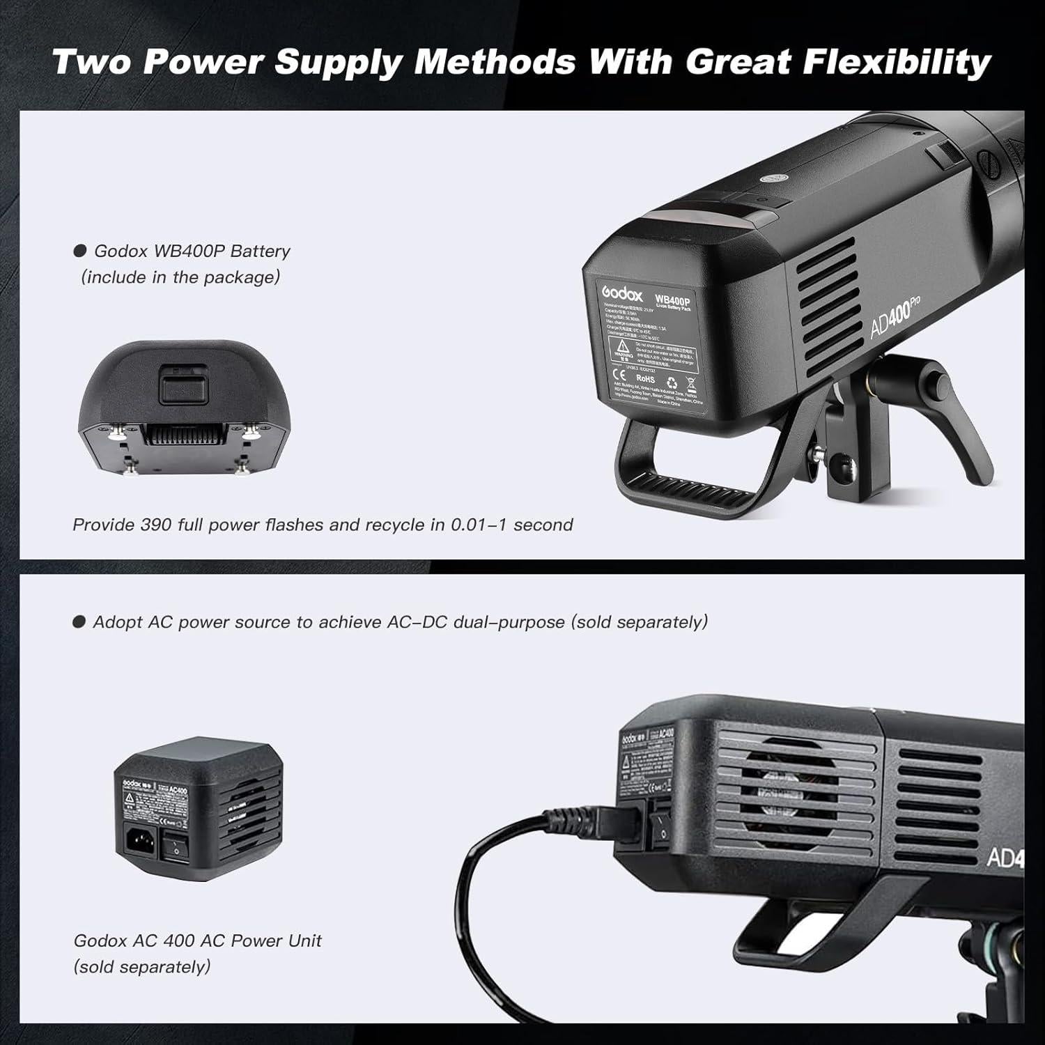 Flash Godox AD400Pro 400Ws TTL HSS 2.4G Monolight