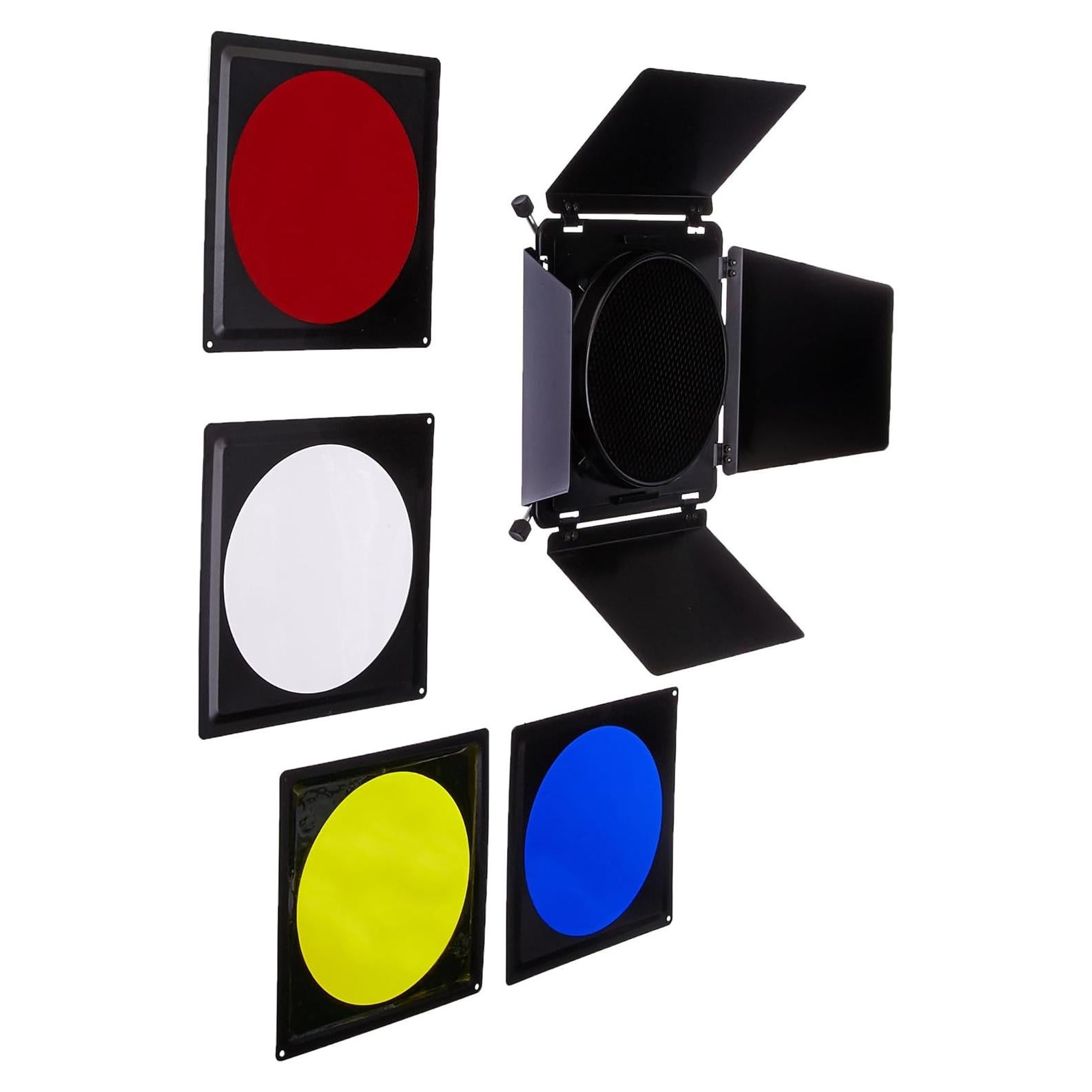 Kit de Puertas Abatibles Fotodiox Universal con Rejilla y Gel de Color